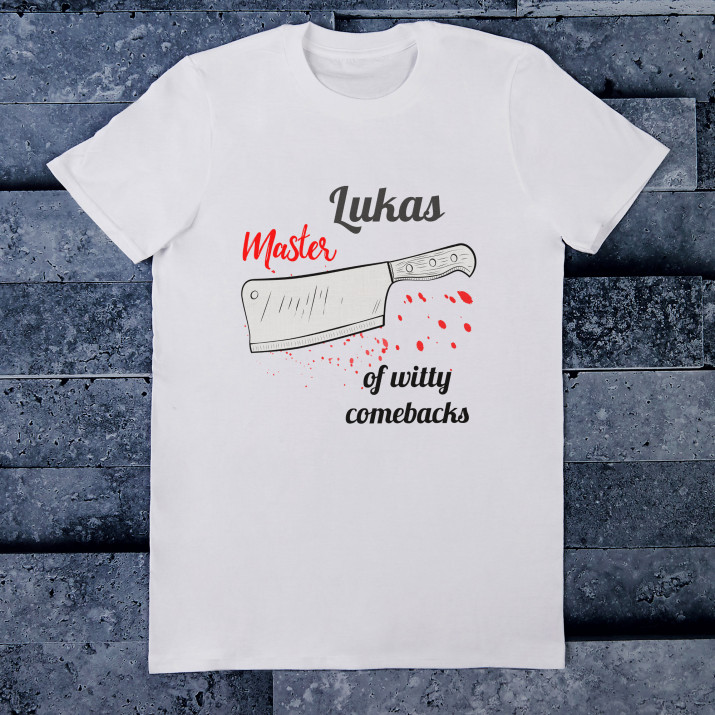 Master of witty comebacks - T-Shirt mit Aufdruck für Herren