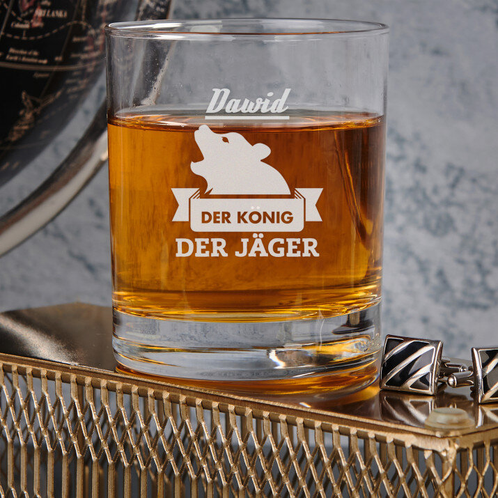 König der Jäger - Whiskyglas