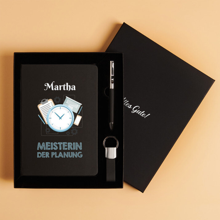 Die Meisterin der Planung - Set mit Notizbuch