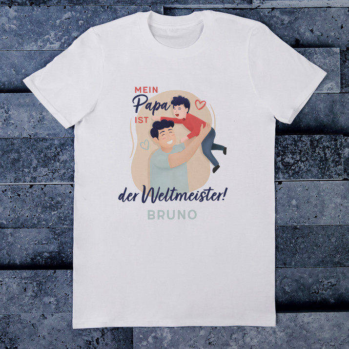 Weltmeister - T-Shirt mit Aufdruck für Herren