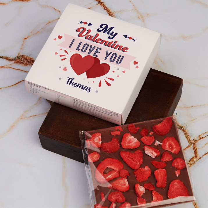 My Valentine - Schokolade mit Erdbeeren