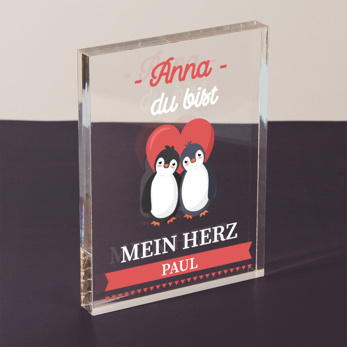 Mein Herz - Acrylblock