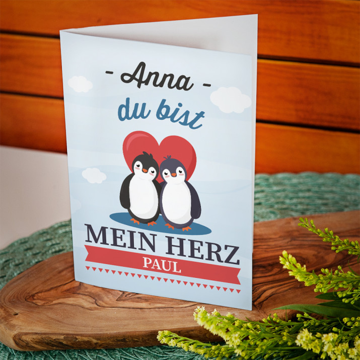 Mein Herz - Glückswunschkarte