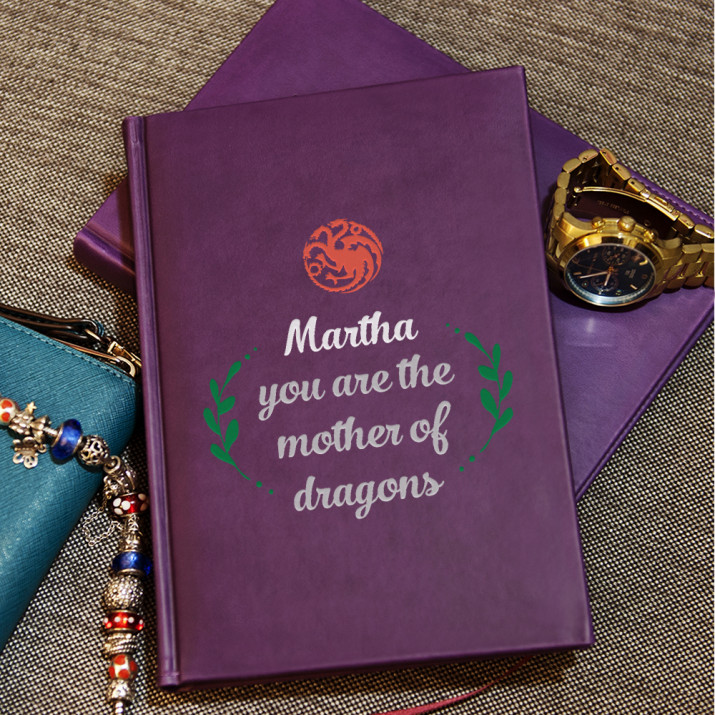 Mother of Dragons - Notizbuch A5 mit Aufdruck