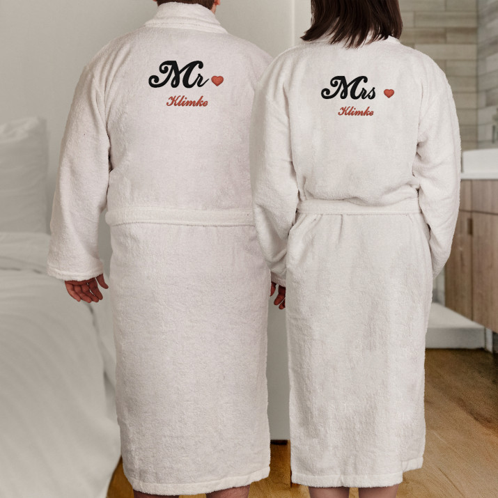 Mr&Mrs - Bademäntel-Set für Paare