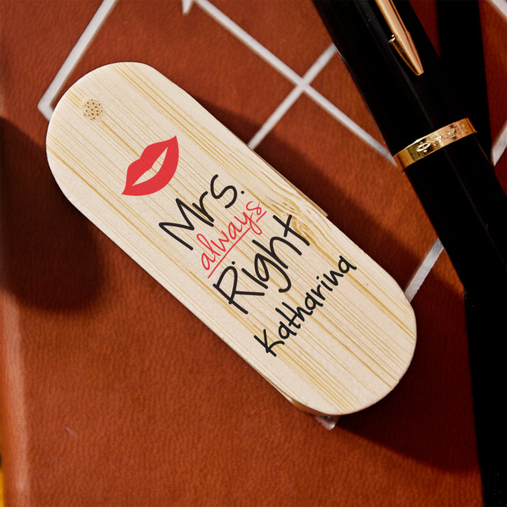 Mrs. Always Right - USB-Stick mit Aufdruck