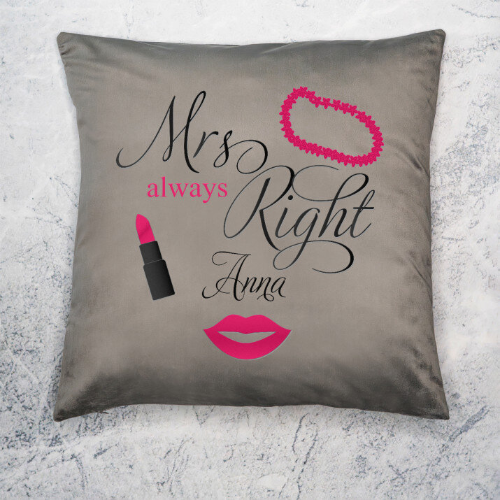 Mrs always Right - Kissen
