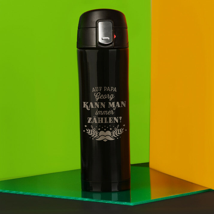 Auf papa kann man immer zählen - Thermobecher 440 ml