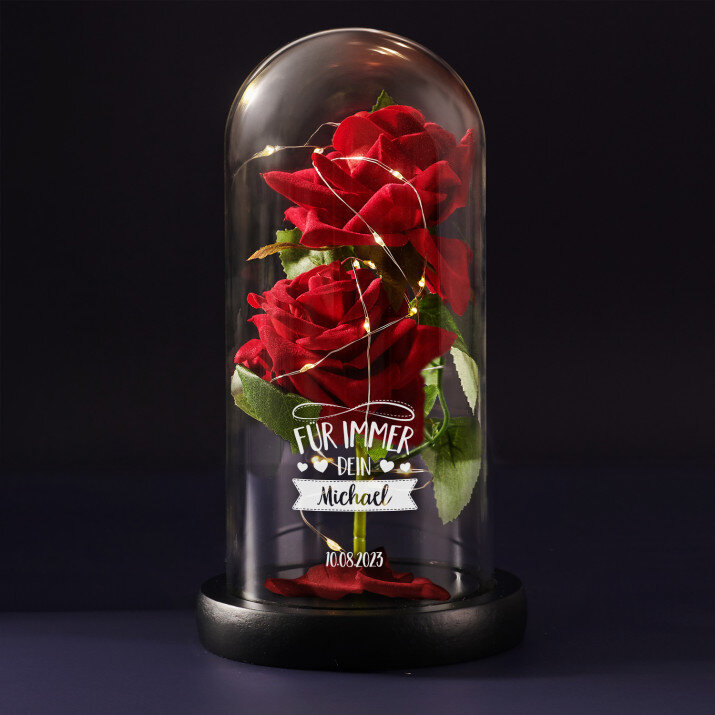 Für immer dein - Ewige Rose Im Glas