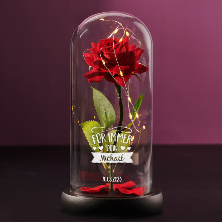 Für immer dein - Ewige Rose Im Glas
