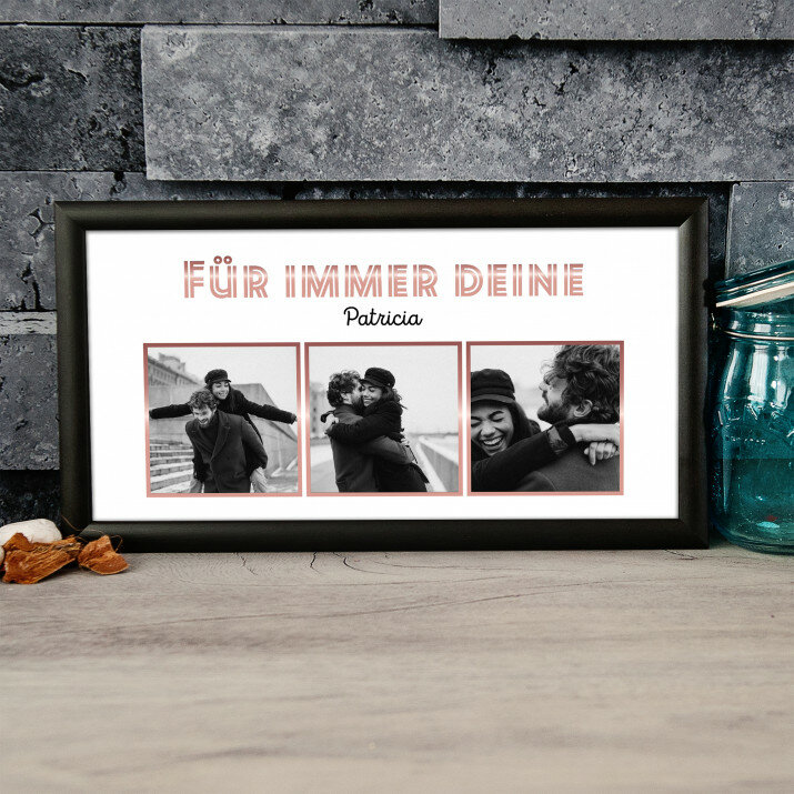 Für immer deine - Kunstdruck mit Rahmen