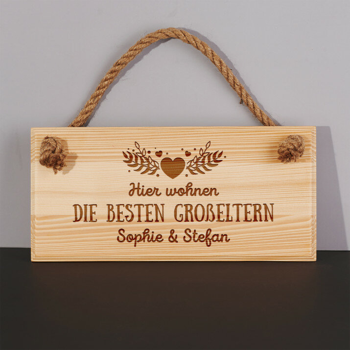 Beste großeltern - Holzschild
