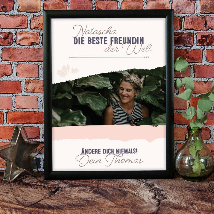 Die beste Freundin der Welt - Collage aus Fotos