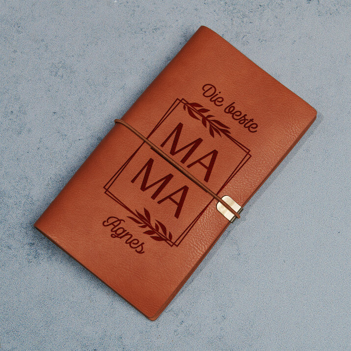 Beste mama blätter - Retro Notizbuch
