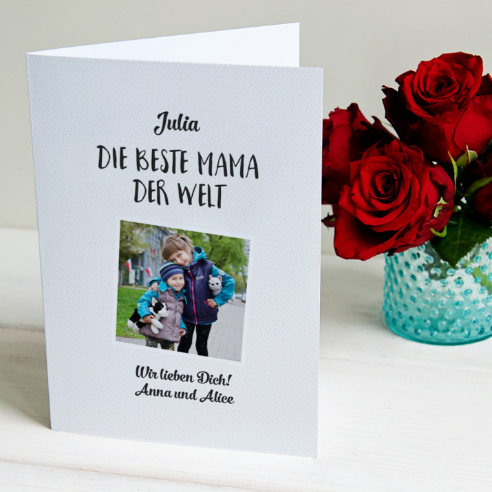 Beste Mama der Welt - Glückwunschkarte