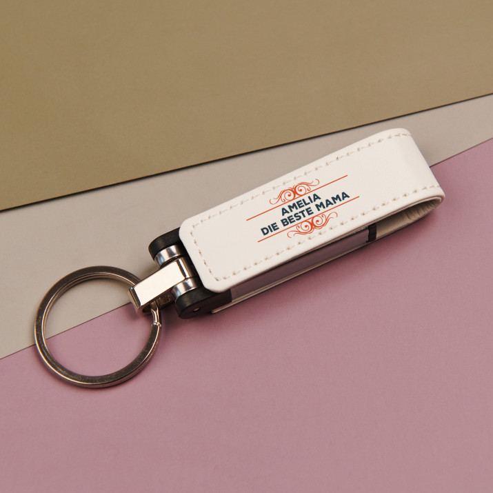 Beste Mama - USB-Stick im Lederetui