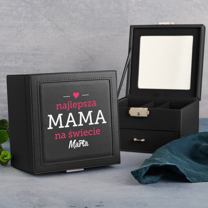 Beste Mama - Schmuckkästchen mit Spiegel Beste Mama - Schmuckkästchen mit Spiegel