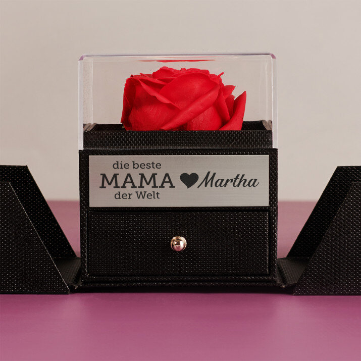 beste Mama - Ewige Rose in einer Schachtel