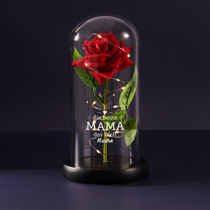Beste Mama - Ewige Rose Im Glas