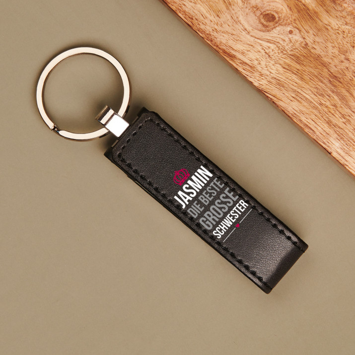 Beste Schwester - USB-Stick im Lederetui