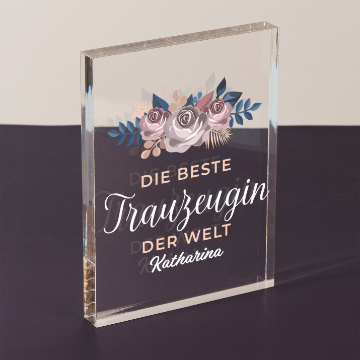 beste Trauzeugin - Acrylblock