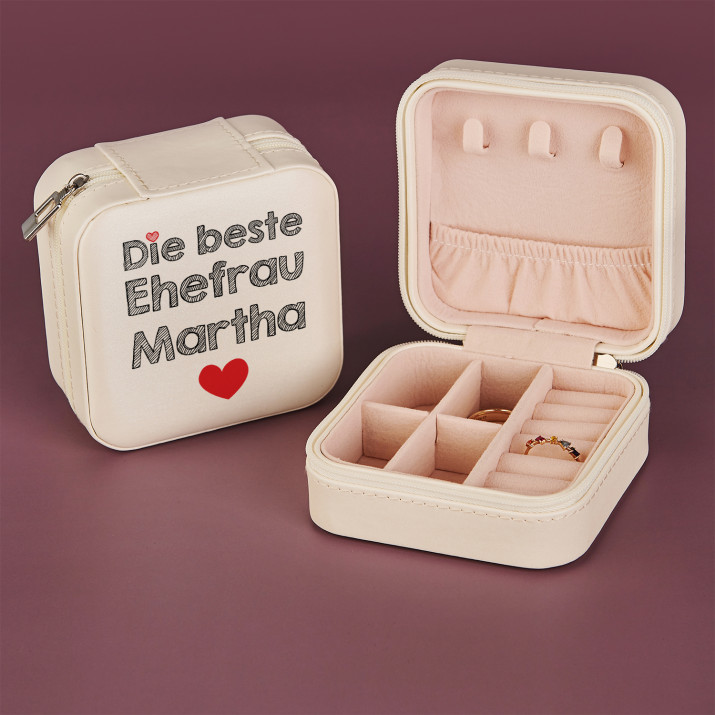 Beste Ehefrau - Reise Schmuckkästchen