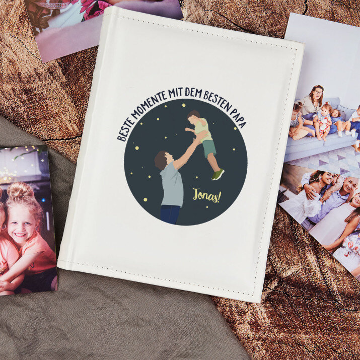 Beste Momente mit dem besten Papa - Junge - personalisiertes Fotoalbum