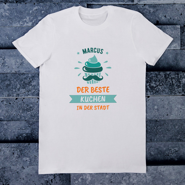 Bester Kuchen - T-Shirt mit Aufdruck für Herren