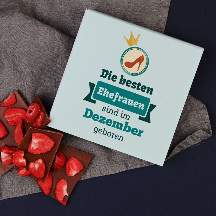 Beste Ehefrauen - Schokolade mit Erdbeeren