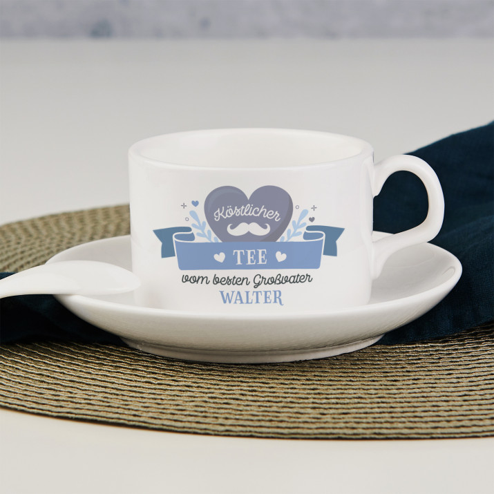 Tee vom besten Großvater - Tasse mit Untertasse