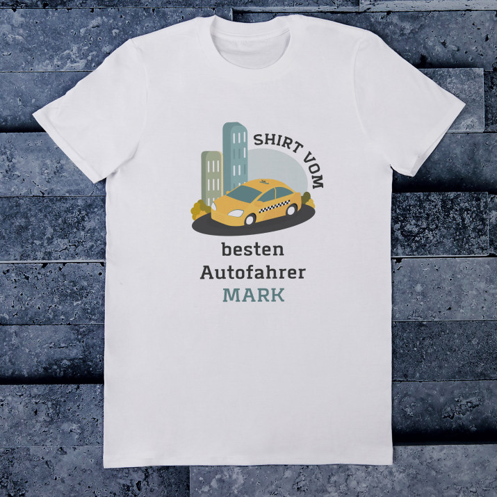 Vom besten Autofahrer - T-Shirt mit Aufdruck für Herren