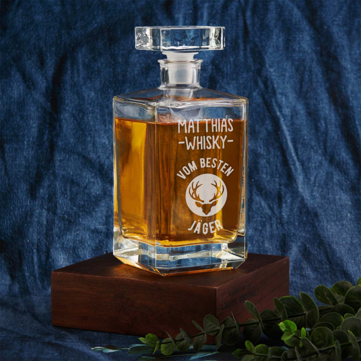 Bester Jäger - Whiskykaraffe mit Gravur 0,7L