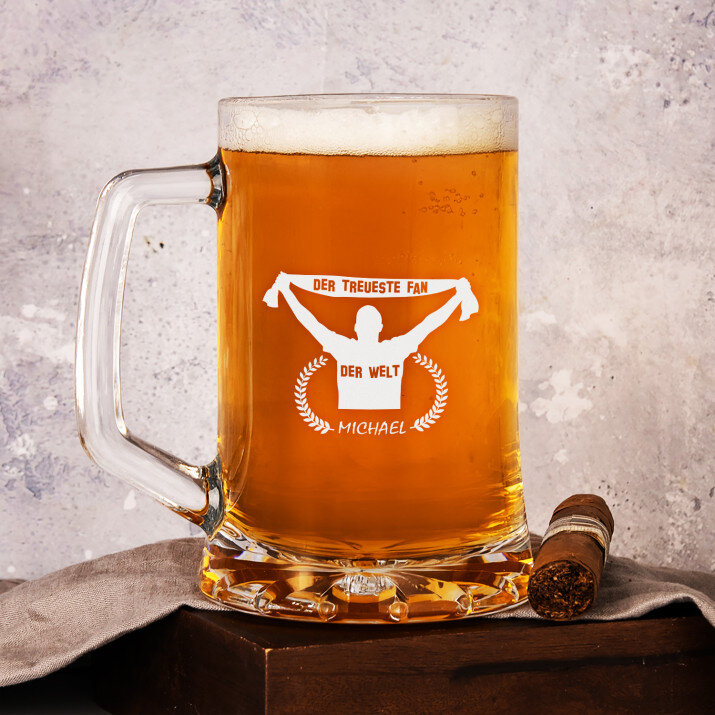 Der treueste Fan - Personalisierter Bierkrug
