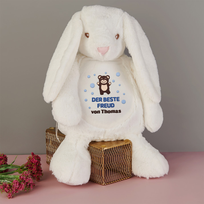 Beste freund - Maskottchen mit Stickerei