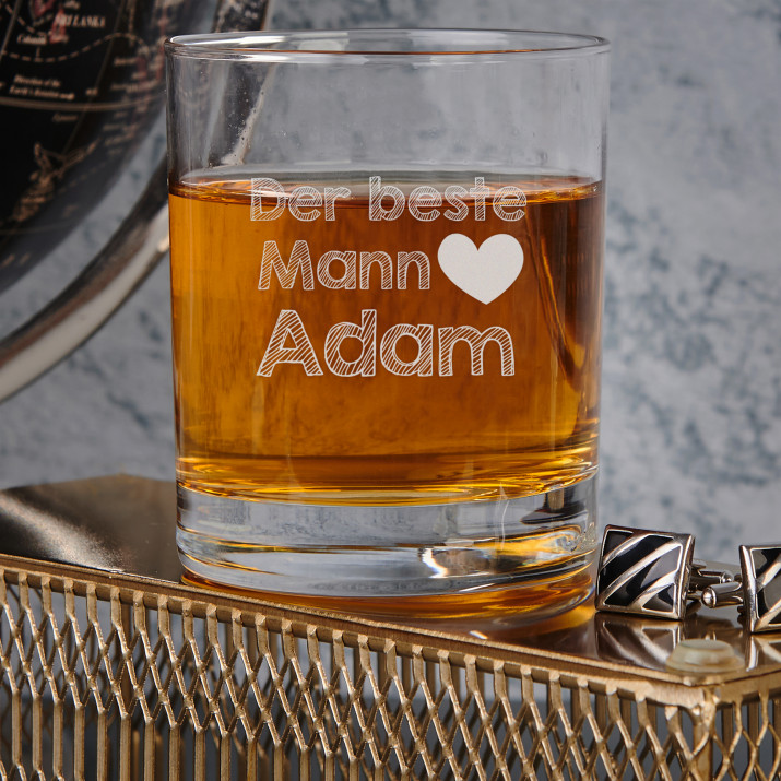 Bester Mann - Whiskyglas