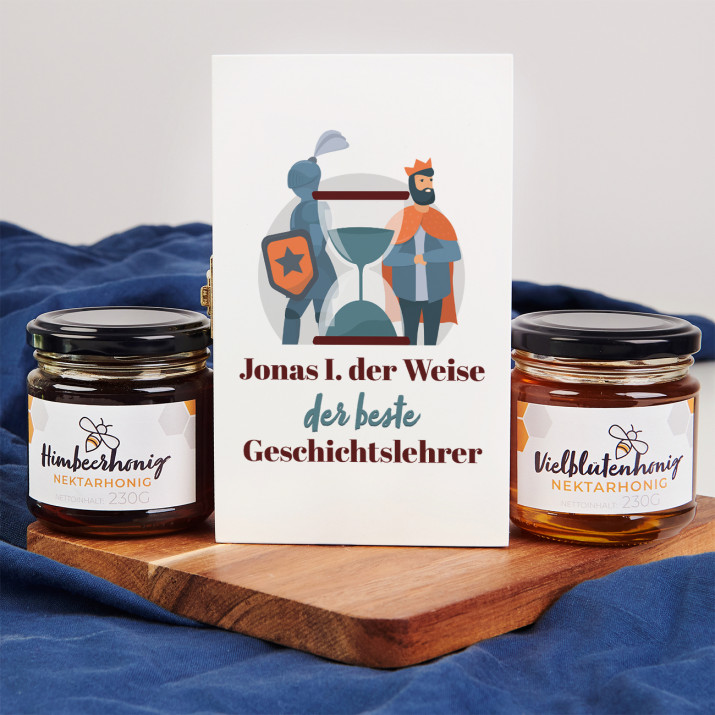 Bester Geschichtslehrer - Honig-Geschenkset