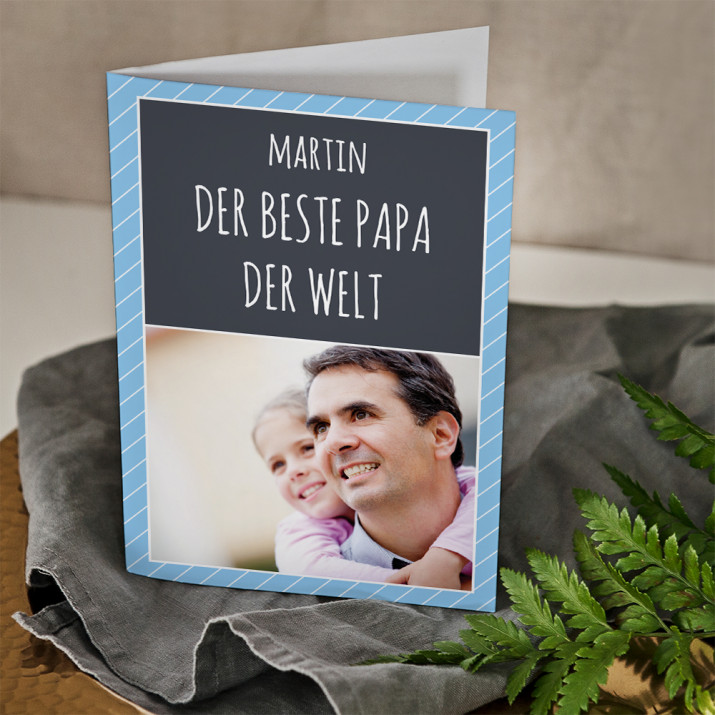 Bester Papa - Glückwunschkarte