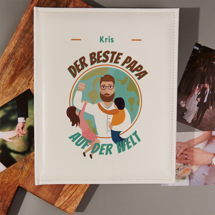 Bester Papa der Welt - personalisiertes Fotoalbum
