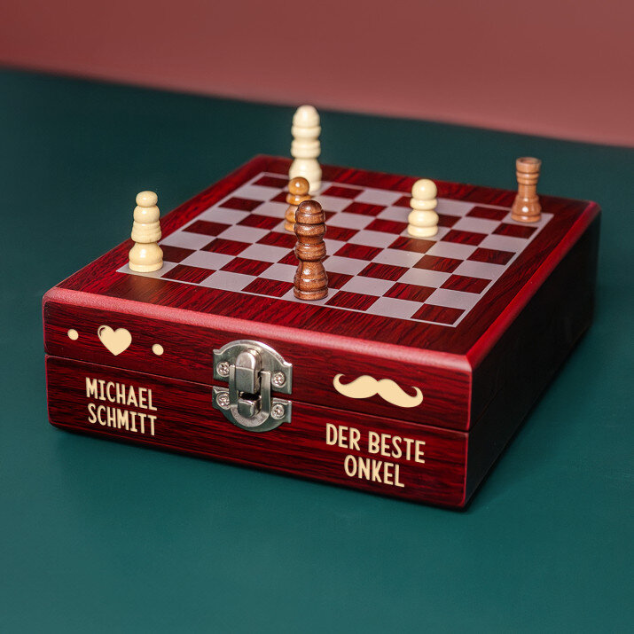 Bester Onkel - Schach-Weinset