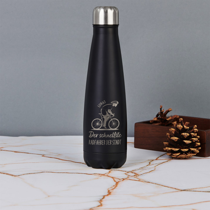 Der schnellste Radfahrer der Stadt - Wasserflasche 630 ml