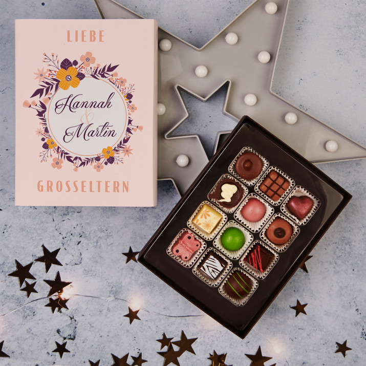 Liebe Großeltern - Belgische Pralinen