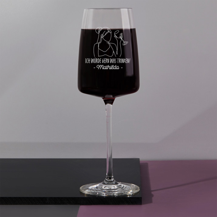 Was trinken - Kristall Weinglas