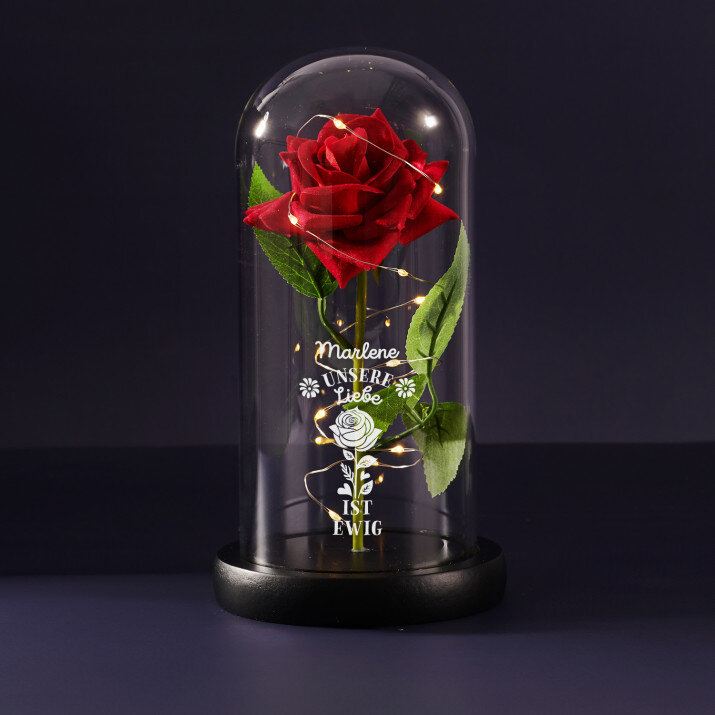 Unsere Liebe ist ewig - Ewige Rose Im Glas