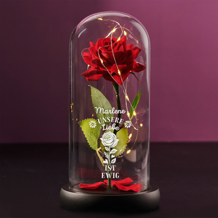 Unsere Liebe ist ewig - Ewige Rose Im Glas