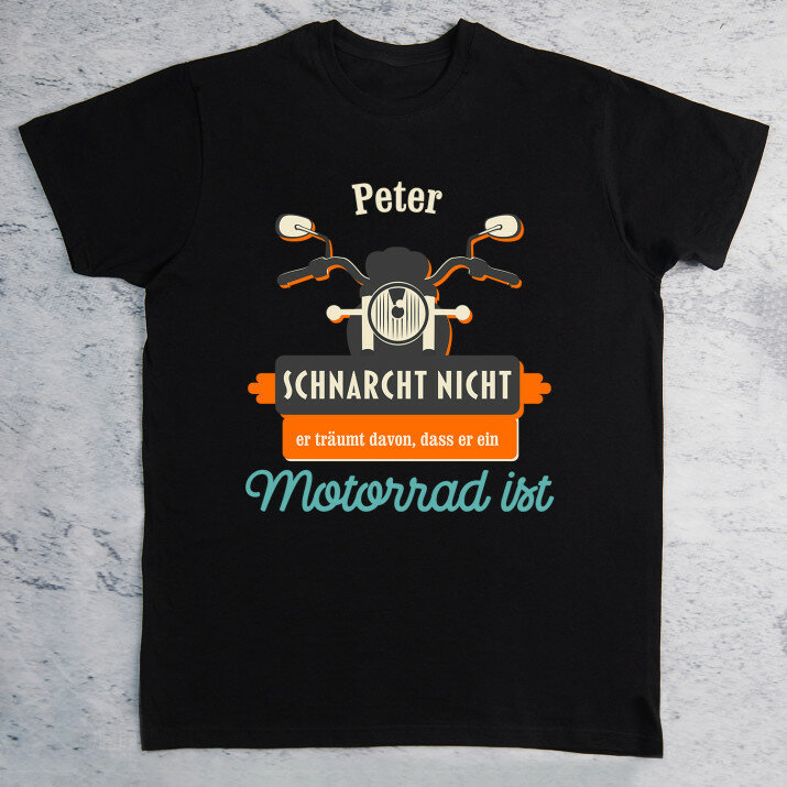 schnarcht nicht - Schwarzes T-Shirt für Herren
