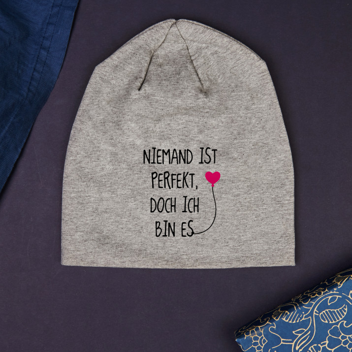 Niemand ist perfekt - Wintermütze für Damen