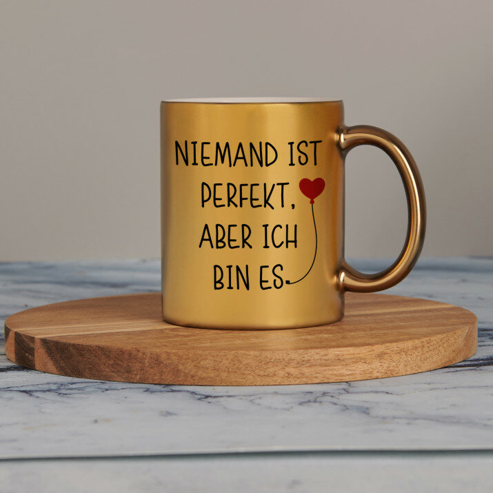 Niemand ist perfekt - Goldbecher