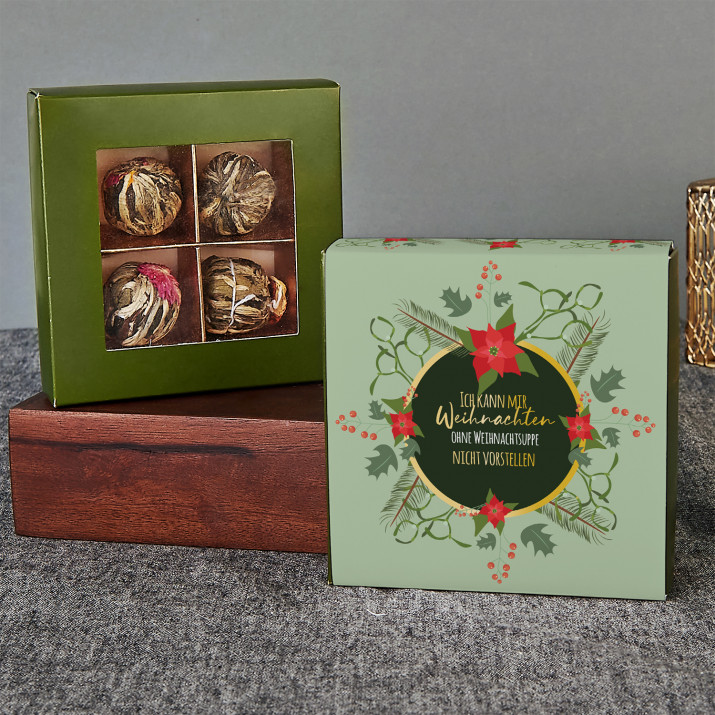 Weihnachten vorstellen - Blühender Tee