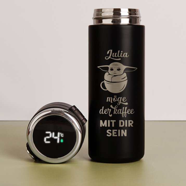 Möge der Kaffee mit dir sein - Thermobecher LED Möge der Kaffee mit dir sein - Thermobecher LED