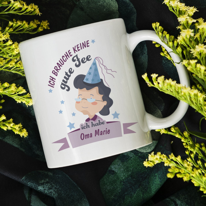 ich brauche keine gute Fee - Personalisierte Tasse